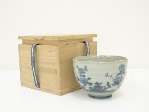 光造　染付花図茶碗（保護箱）